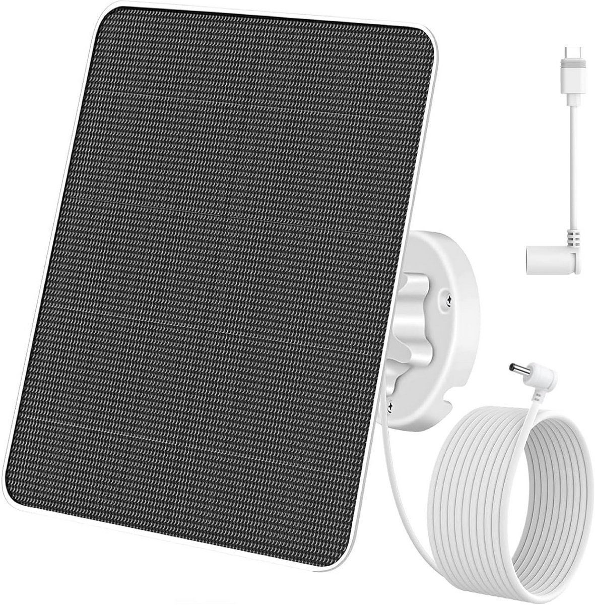 6 W zonnepanelen compatibel met Spotlight Cam Plus/Pro en Stick Up Cam accu, 3 m oplaadkabel IP65 zonnepaneel met 5 V continu opladen