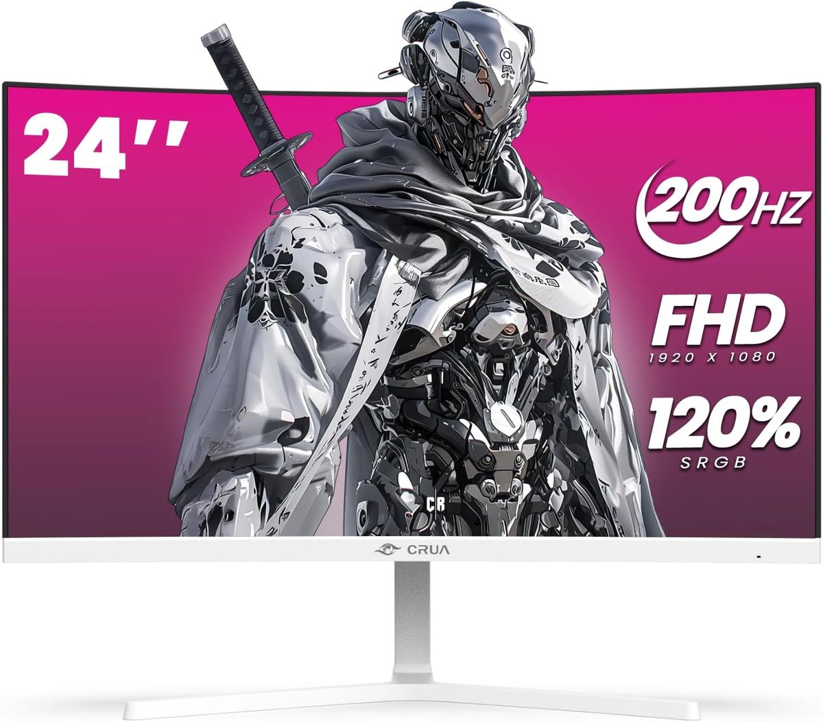 24 inch Curved Gaming Monitor met 200 Hz Refresh Rate voor Soepele Gameplay