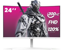 24 inch Curved Gaming Monitor met 200 Hz Refresh Rate voor Soepele Gameplay