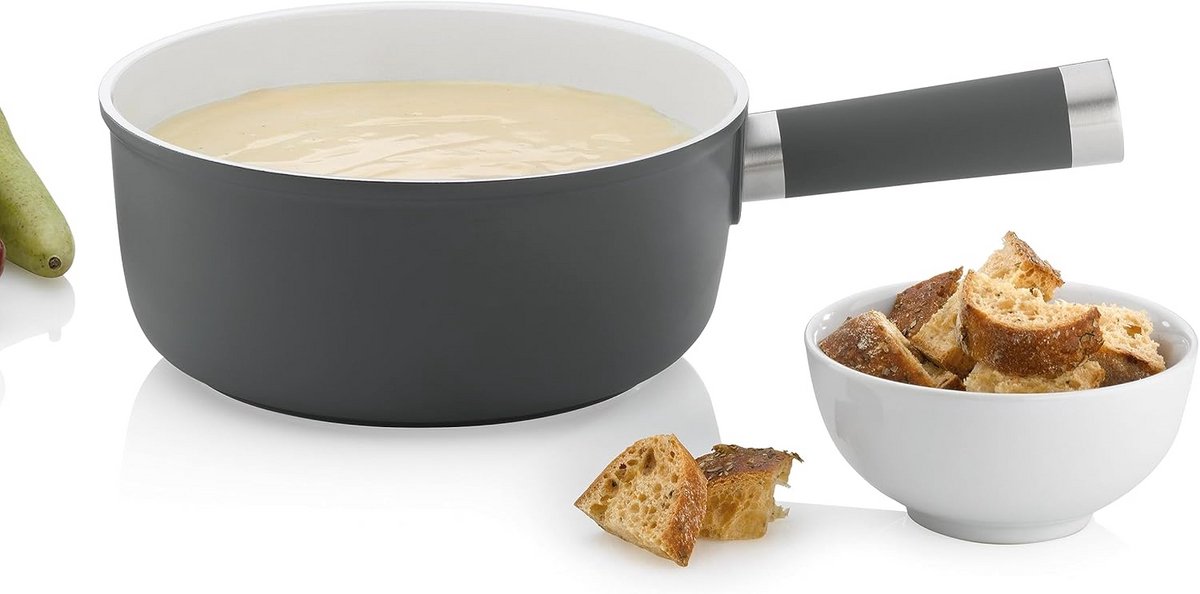 Kaasfonduepan met keramische coating voor inductie - 1 liter – foto 7