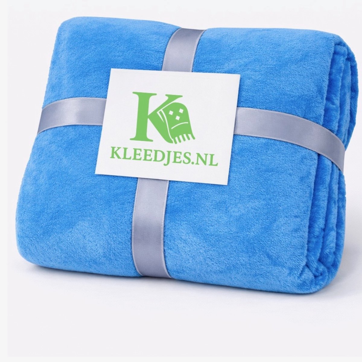 Fleece deken 150x200 cm – Zacht & comfortabel – Plaid voor bank en bed – Lichtblauw