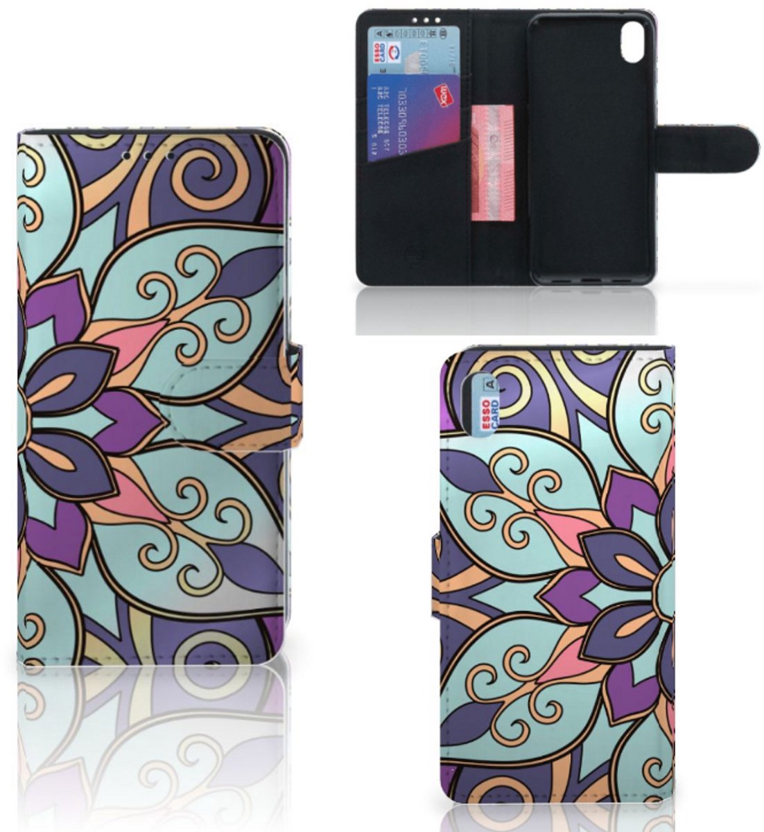 Xiaomi Redmi 7A Hoesje Purple Flower