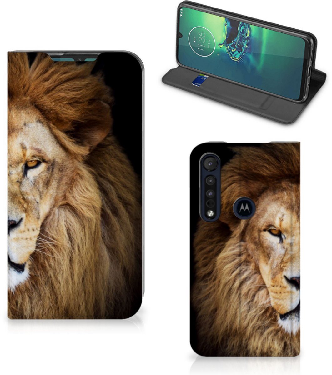 Motorola G8 Plus Hoesje maken Leeuw