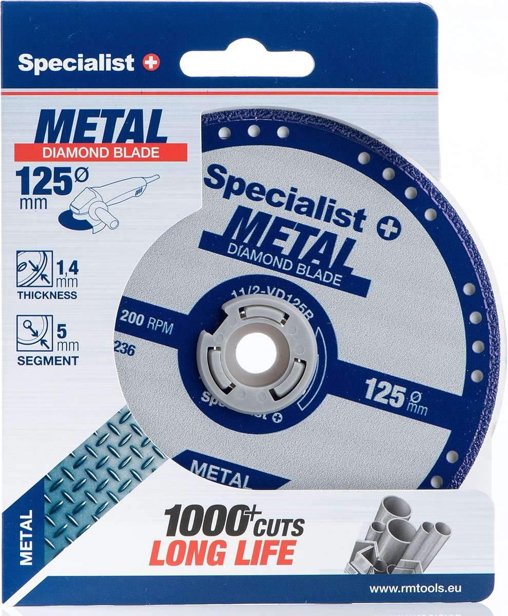 Diamant Doorslijpschijf 125mm - Voor Metaal, Aluminium en Staal