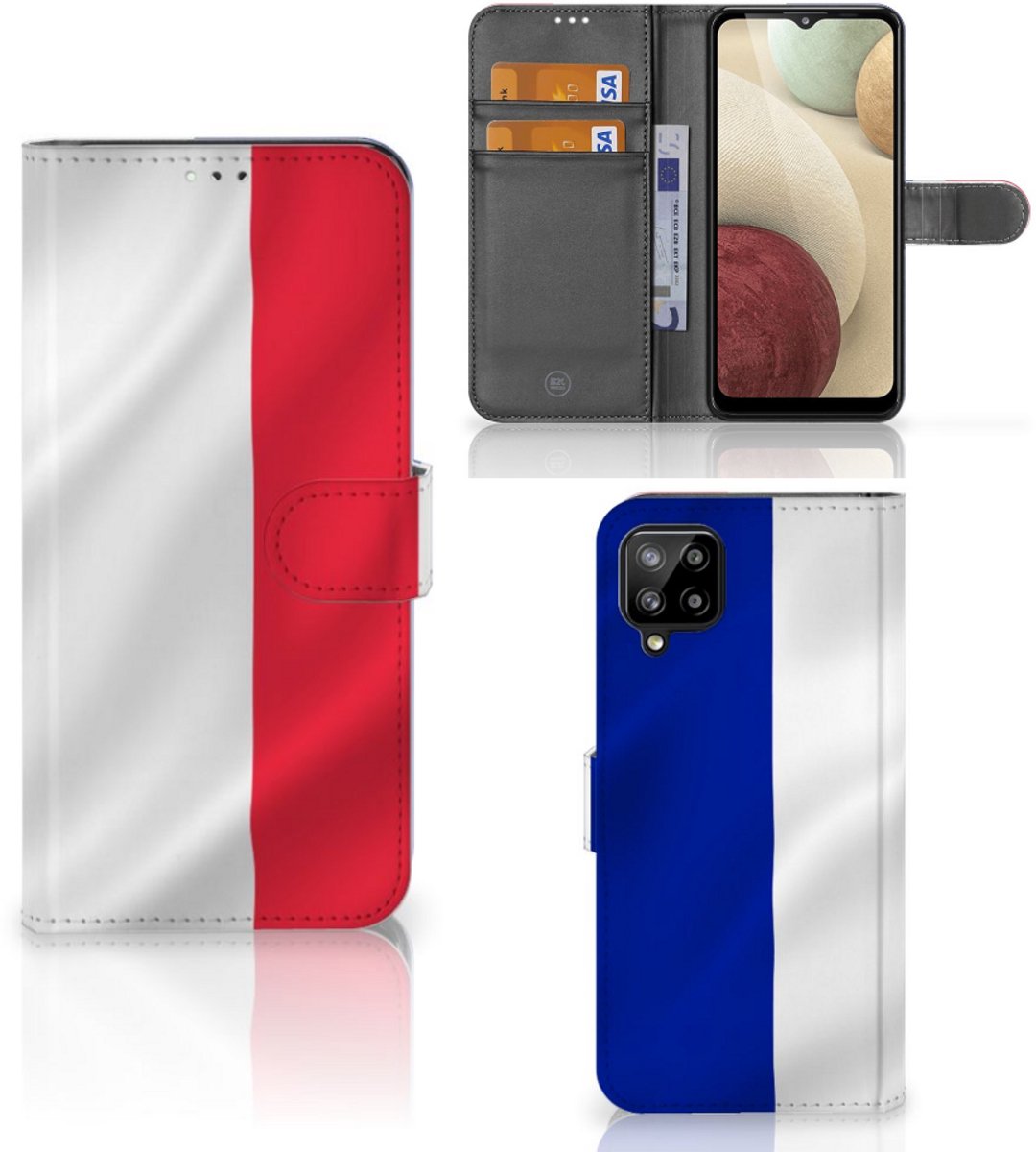 Samsung Galaxy A12 Bookstyle Case Frankrijk