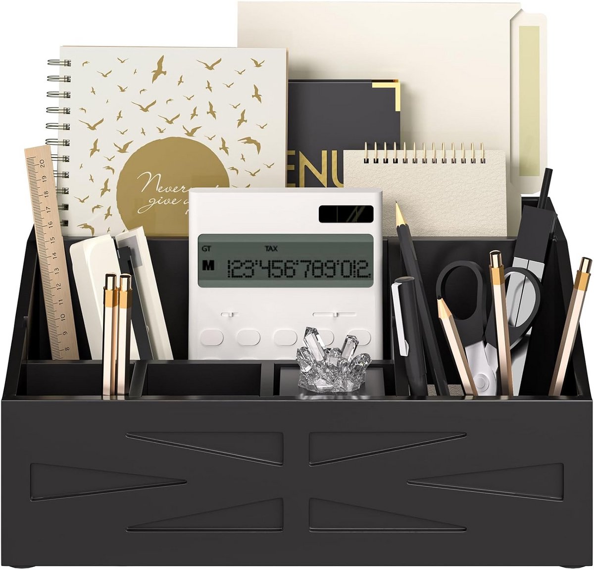 Houten Mail Organizer voor Aanrecht en Bureau - Brief Sorteerder en Papieren Bewaarder