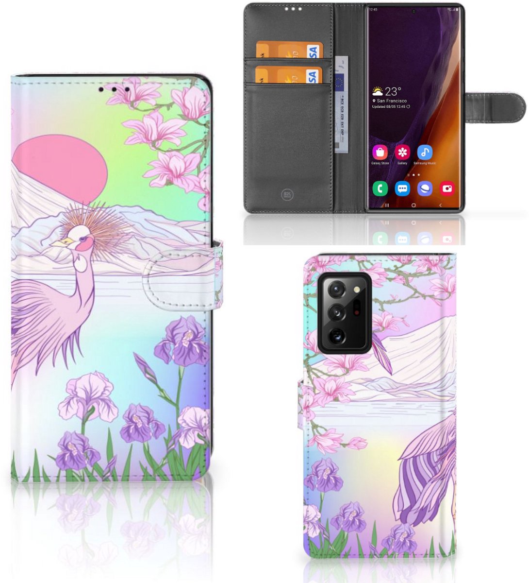Samsung Galaxy Note20 Ultra Telefoonhoesje met Pasjes Bird
