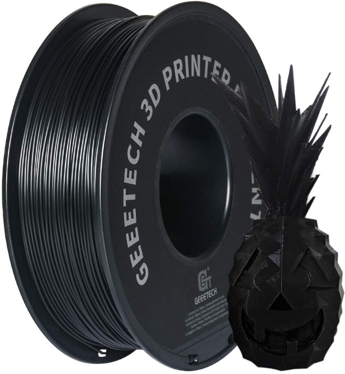 ABS filament 1,75 mm zwart - 3D printer filament 1KG spoel