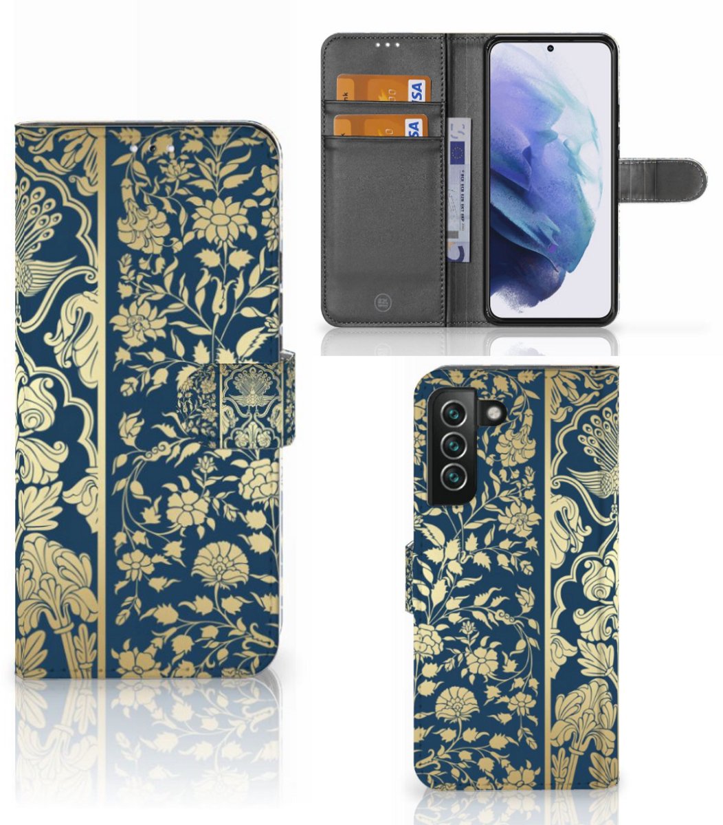 Samsung Galaxy S22 Plus Hoesje Beige Flowers