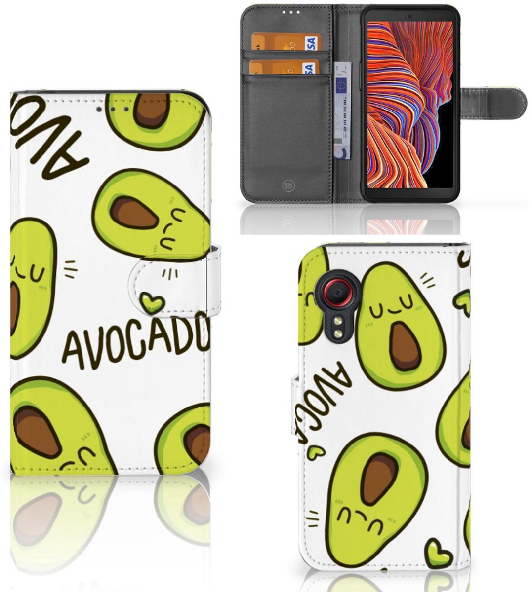Samsung Galaxy Xcover 5 Leuk Hoesje Avocado Singing