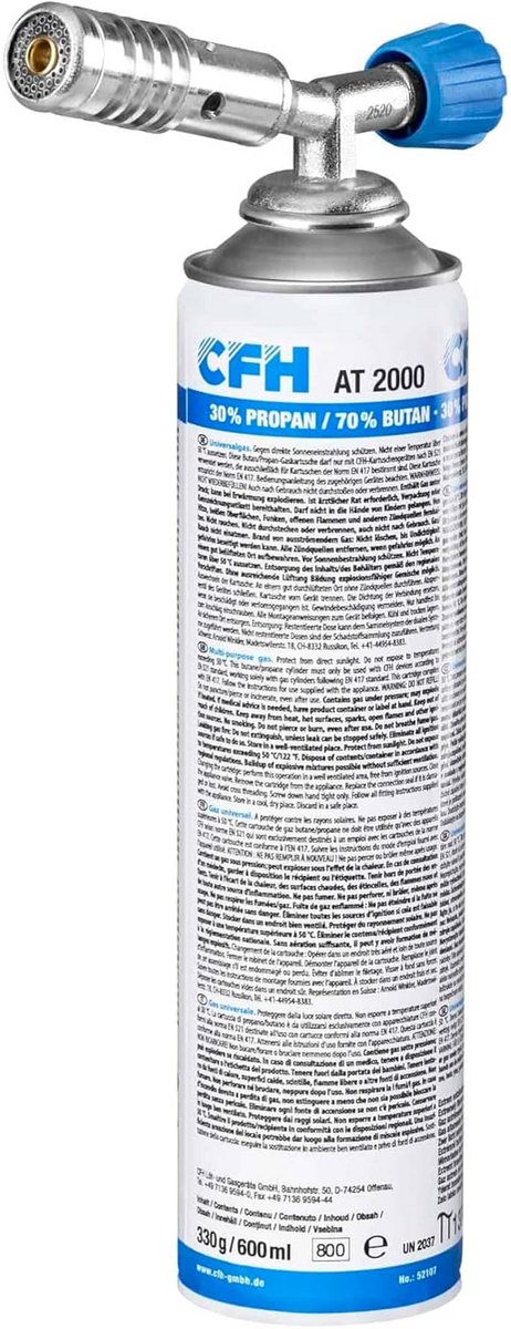 Multifunctionele Soldeerbrander met Regelbare Vlam en Drukgasdoos