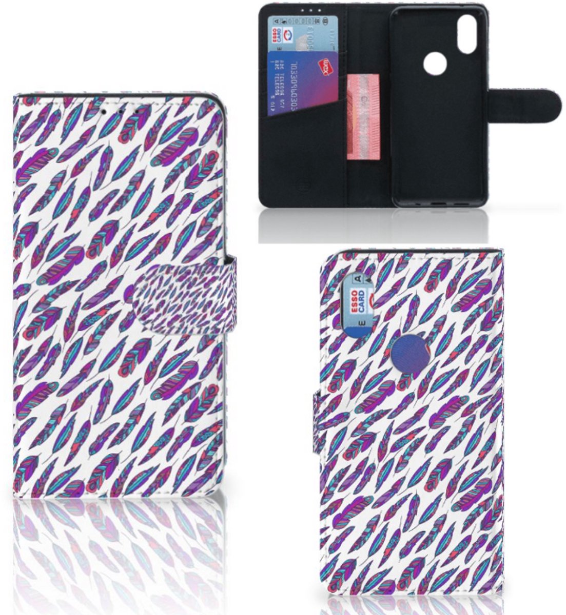 Xiaomi Mi Mix 2s Telefoon Hoesje Feathers Color