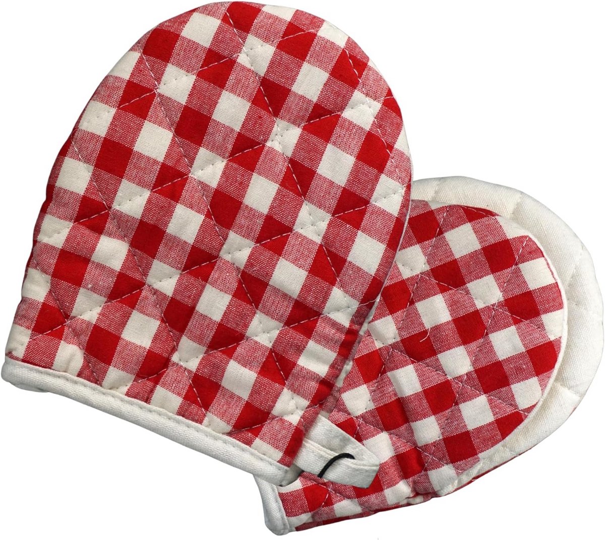 Hittebestendige Ovenwanten - Set van 2 Katoenen Handschoenen voor Kookplezier en Veiligheid