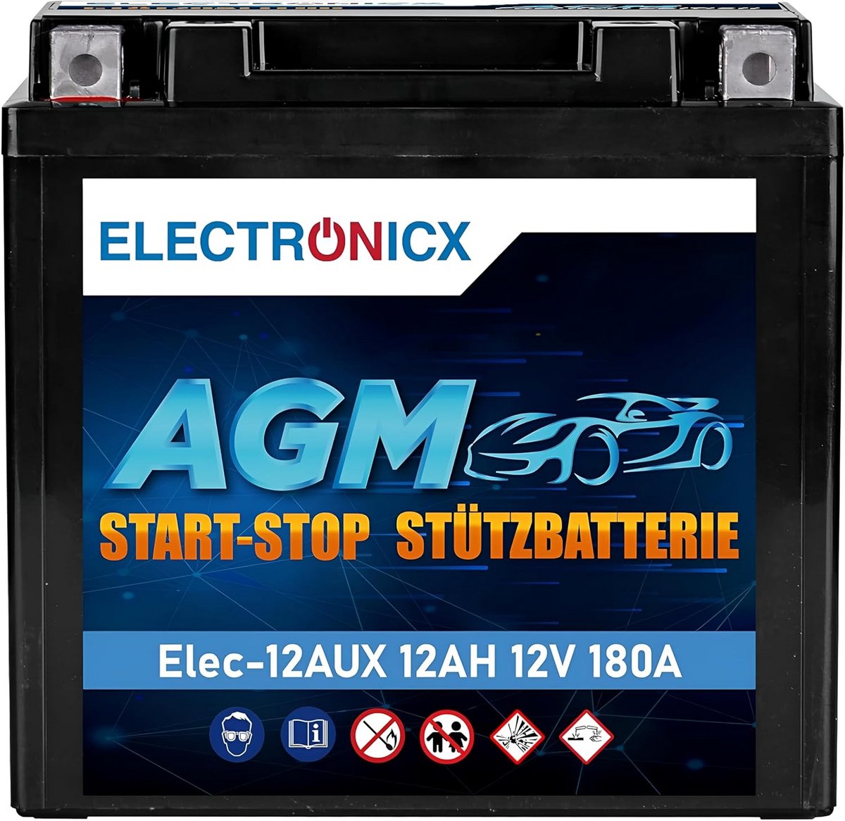 AGM 12Ah 12V Accu - Betrouwbare energieoplossing voor diverse toepassingen