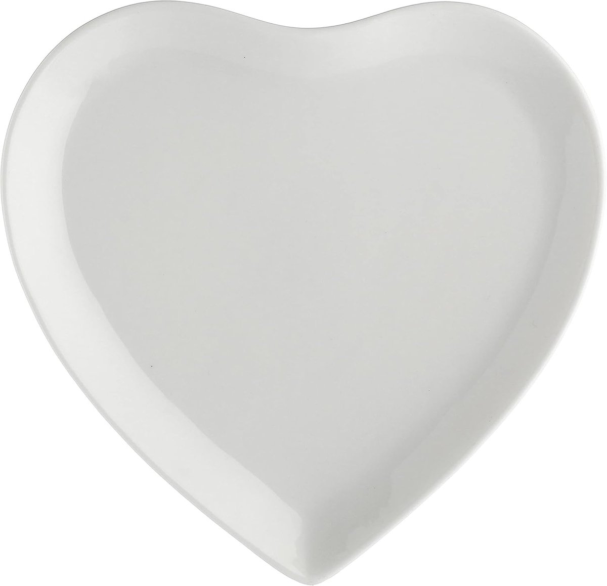 Hartvormige Taartborden 17x17 cm - Set van 2 Porselein