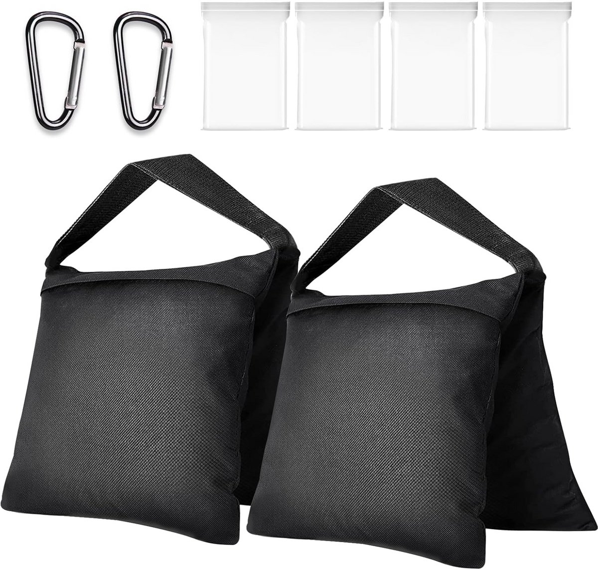2 Pack Heavy Duty Lege Gewichtszakken voor Fotografie en Studio