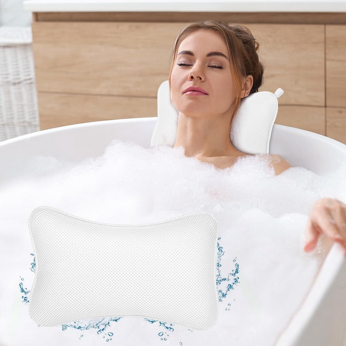 Ergonomisch Badkussen met Zuignappen en Badbal