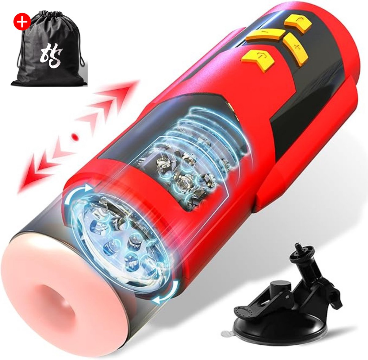 HappySexy Titan Masturbator Voor Man - Sex Toys voor Mannen - Electrisch Pocket Pussy Blowjob Stimulator -