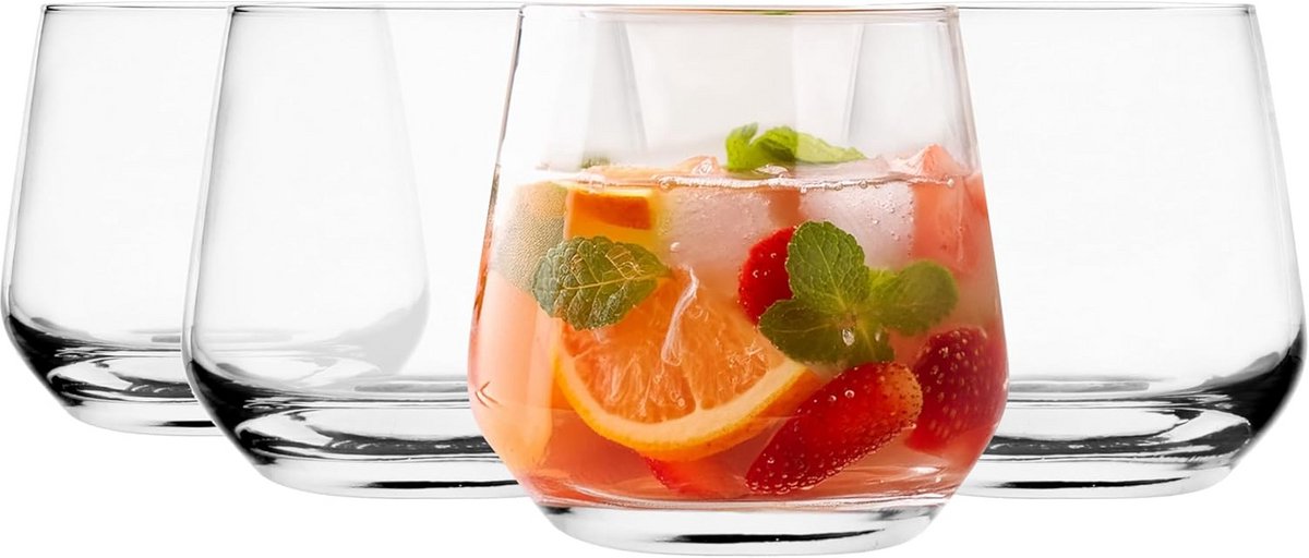 Set van 4 Drinkglazen 310 ml - Water, Cocktail en Sapglazen - Vaatwasmachinebestendig