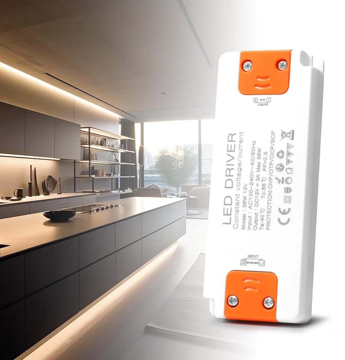 LED Transformator 220V naar 12V 36W - Spanning Adapter 3A