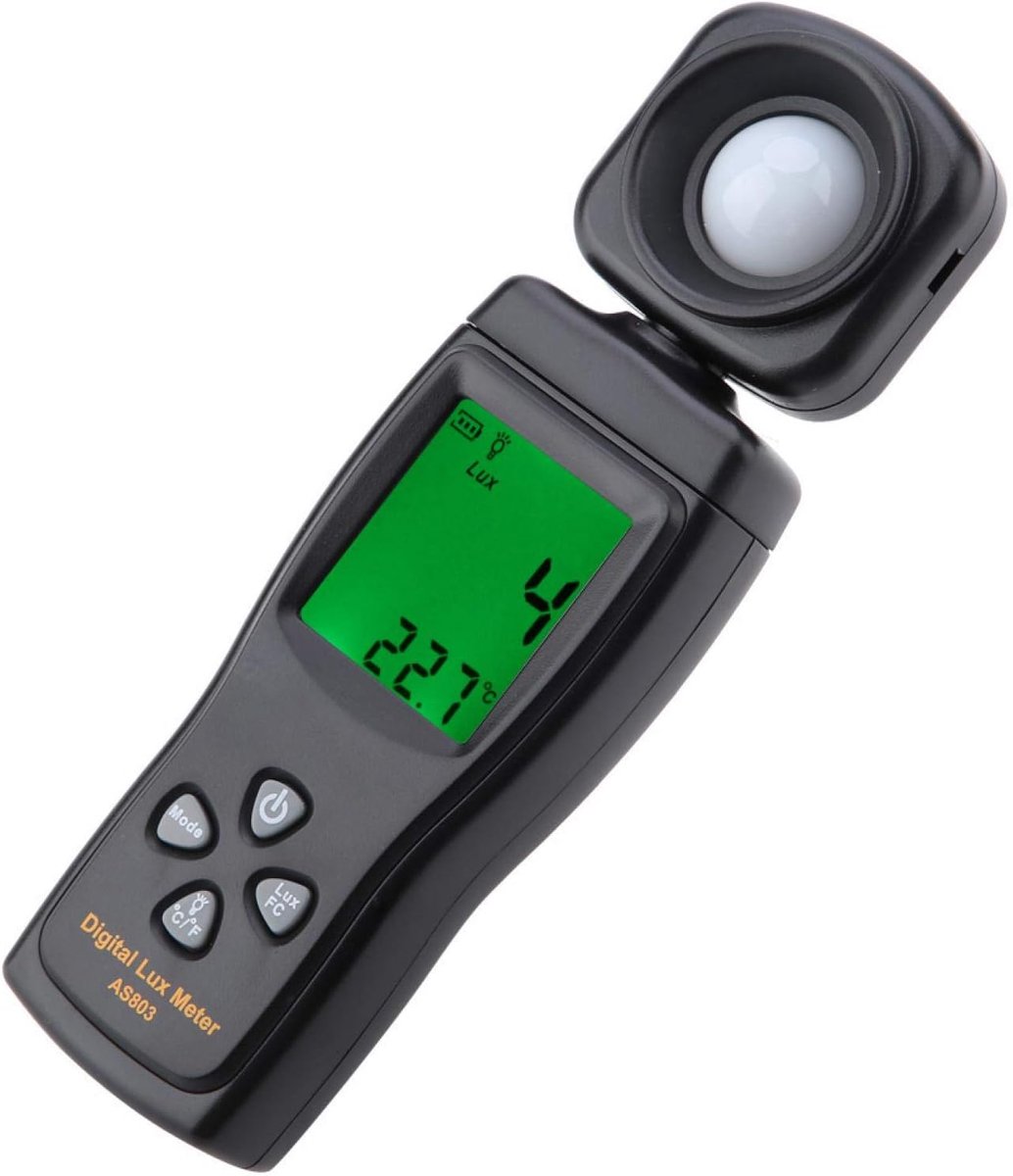 Draagbare Digitale Lichtmeter tot 200.000 Lux - Snelle Respons en LCD-Display