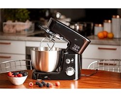 DYNA® Mixer met mengkom - Mixer - Mixer met mengkom keukenmachine - Zilver- 22cm x 35cm x 30cm; 4 kg