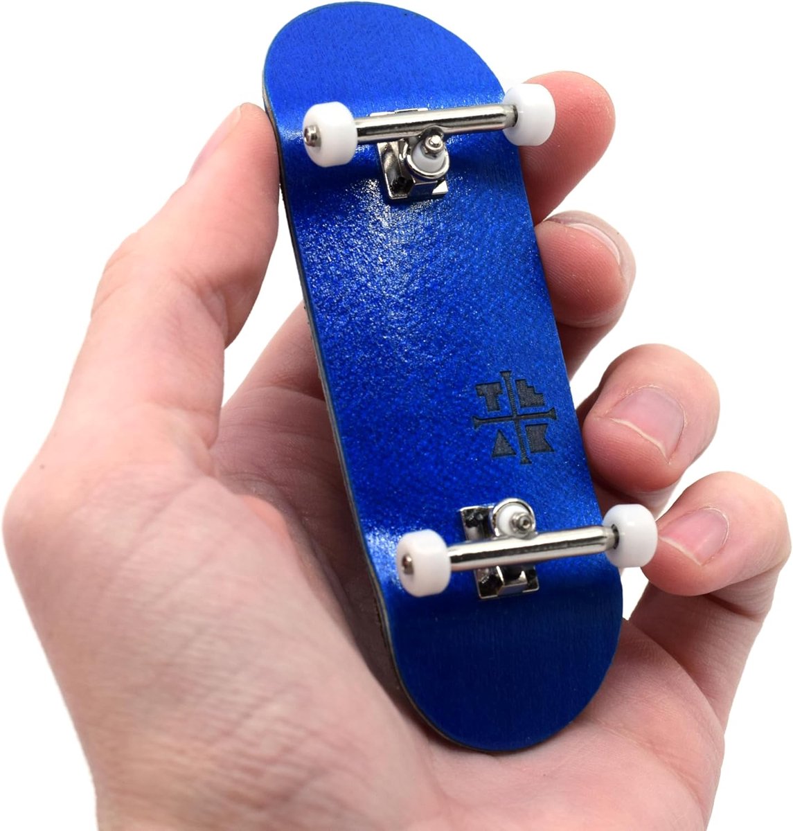 Complete Toets 32 mm voor Handgemaakt Skateboard - Blauwe Blizzard | Esdoorn Dek en Polyurethaan Wielen