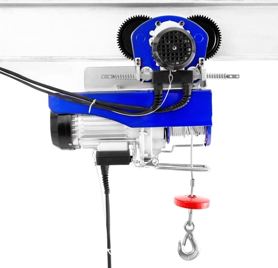 Elektrische lier met loopkat tot 600 kg en 12 meter kabel - Duurzaam en ...