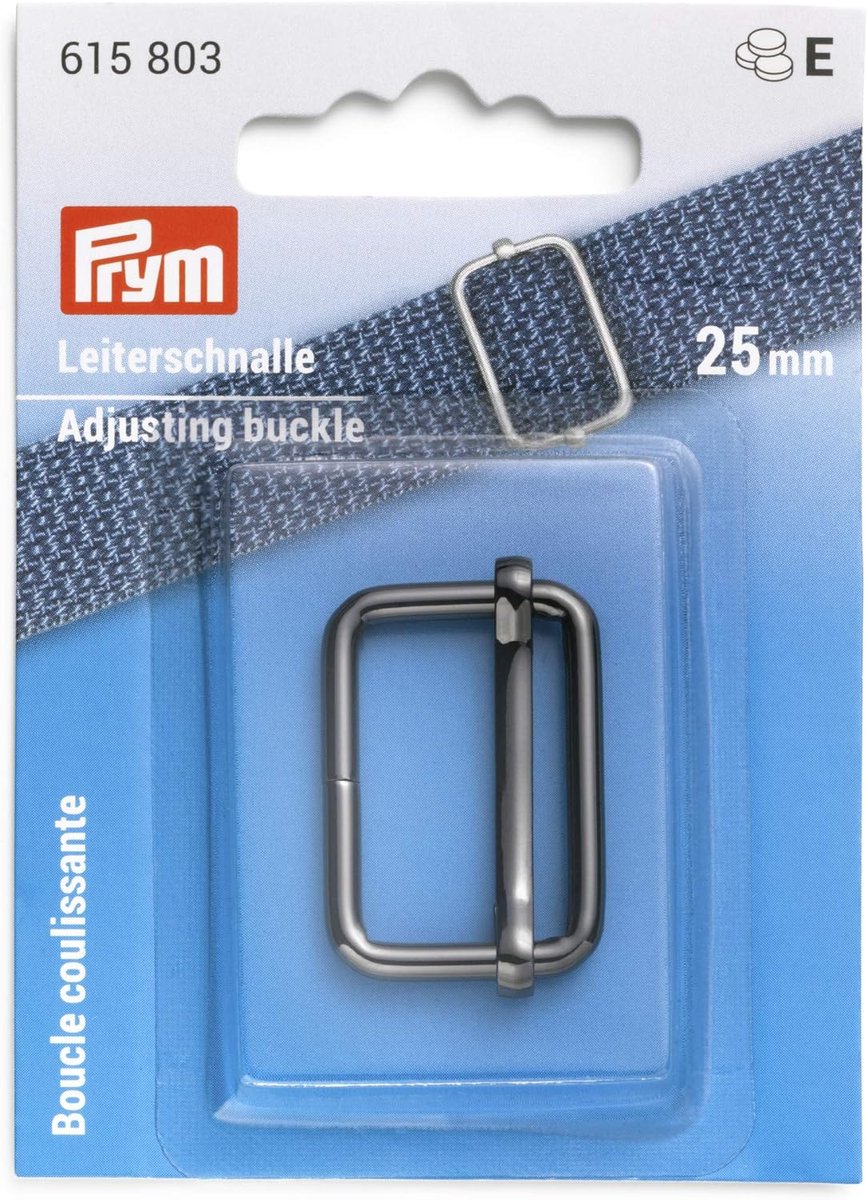 Gespen voor verstelbare riemen - 25mm Gunmetal - 1 Stuk