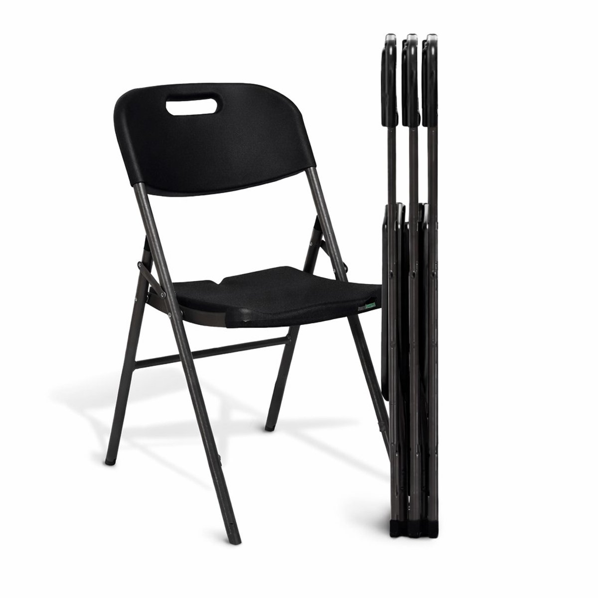 MaxxGarden klapstoelen set - vouwstoel tuinstoel opvouwbaar - Zwart - 4 stuks