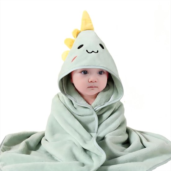Zachte Handdoek met Capuchon voor Baby's en Peuters - Ultra Absorberend Koraal Fleece - Perfect als Douchegeschenk — afbeelding 2