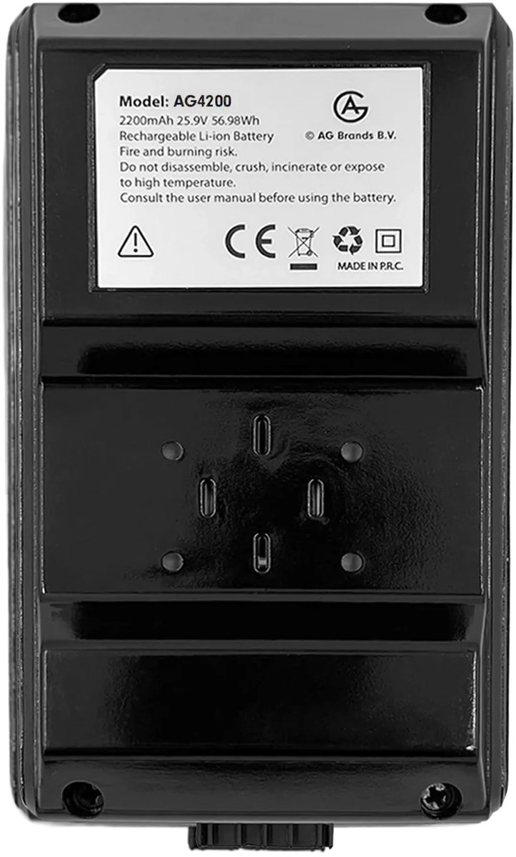 AG Brands AG4200 Extra Batterij voor Draadloze Stofzuiger - ag brands - €45,00