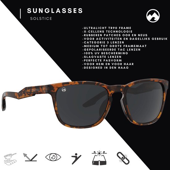 MowMow Solstice Zonnebril - Gepolariseerd - Heren - Dames - Bruin frame van MowMow — afbeelding 2