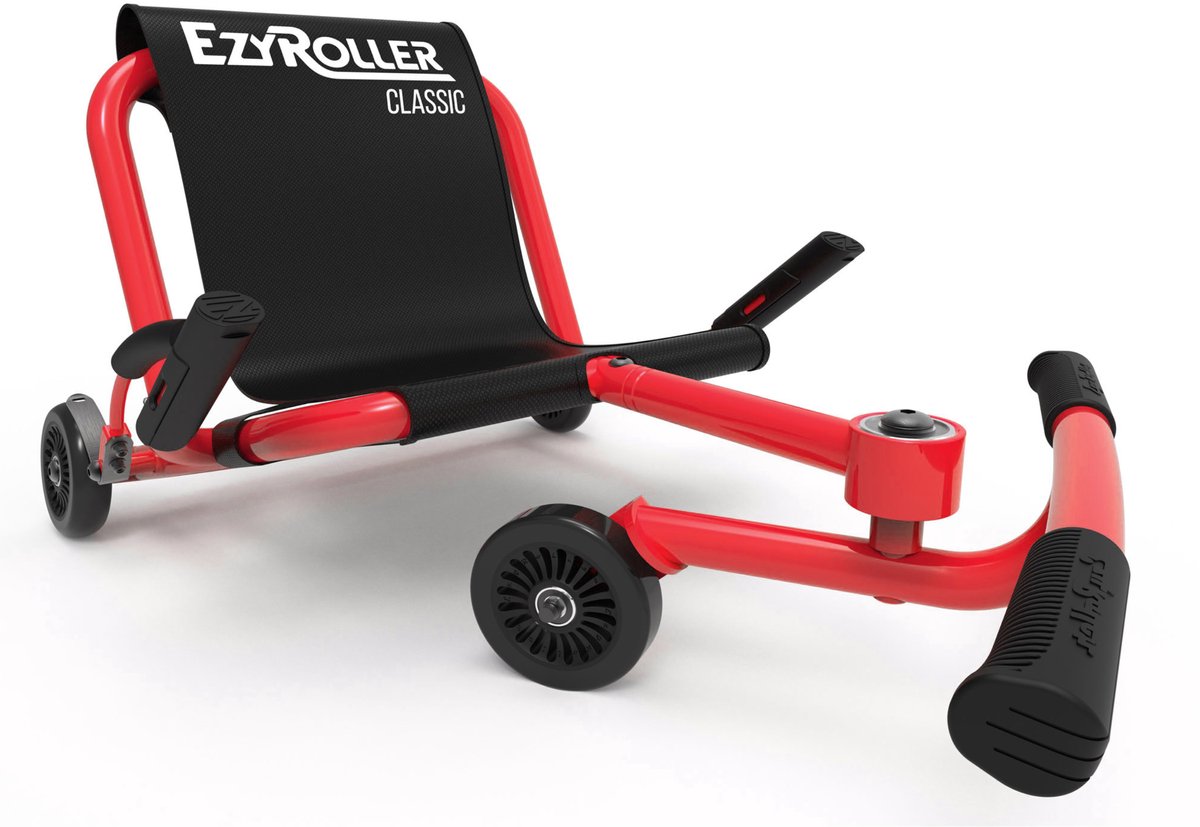 Bol.com EzyRoller Classic skelter - Waveroller voor kinderen 4 tot 14 jaar of 99 tot 137 cm - Verstelbare driewieler - Rood aanbieding