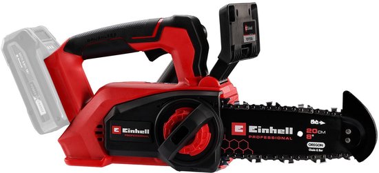Einhell Professional Accu Kettingzaag FORTEXXA 18/20 TH Li Solo - Power X-Change - 18 V/Li-ion - Koolborstelloze motor - Zwaardlengte: 20 cm - Max. Zaaglengte: 14 cm - Excl. accu en lader