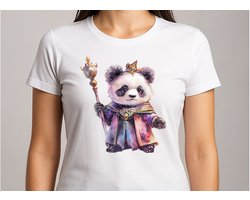 Panda Queen Sweetness - T Shirt - CuteStyle - KawaiiArt - CozyVibes - CoffeeLover - MorningVibes - Gift - CuteDesign - CozyLeven - KoffieLiefhebber - QueenVibes - Cadeau
