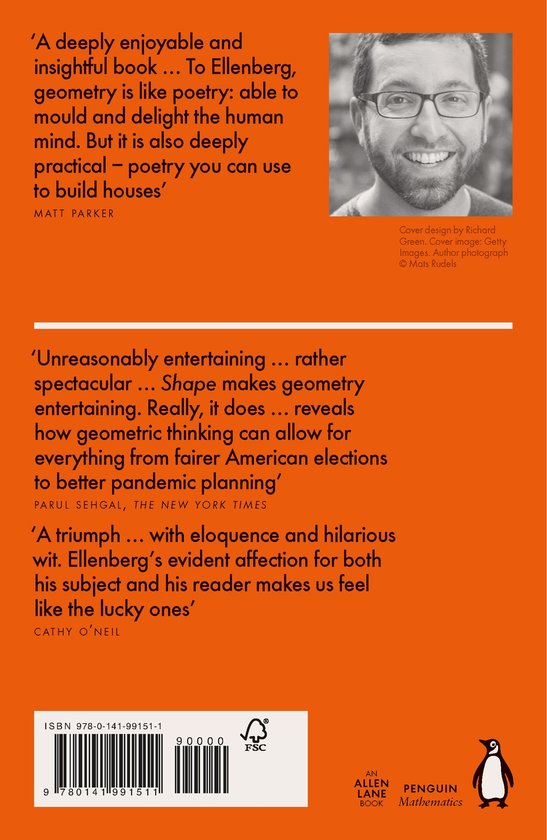 Dos du livre 'Shape' avec des citations, une photo de l'auteur et des informations ISBN.