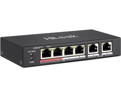 HiLook NS-0106P-35 4-Poorts Unmanaged PoE Switch (35W)