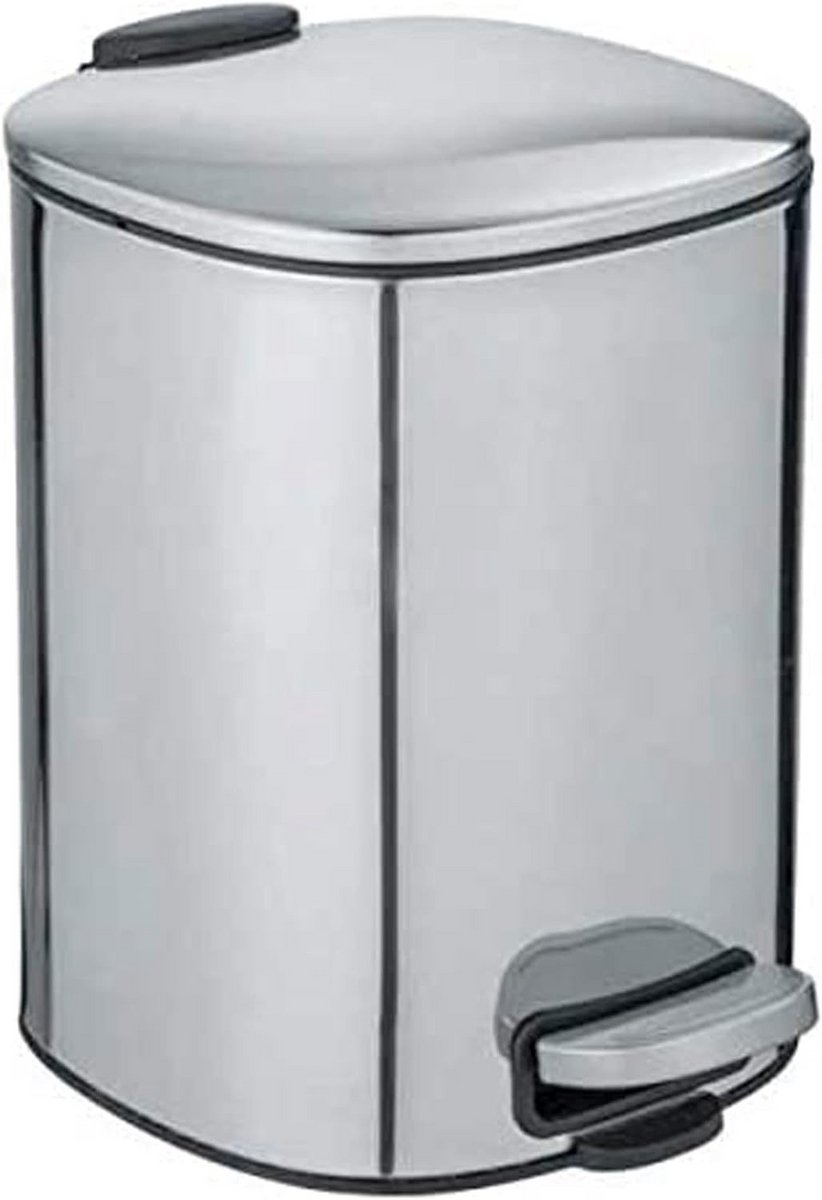RVS Pedaalemmer 5 Liter - Soft Close Badkamer Prullenbak met Binnenemmer