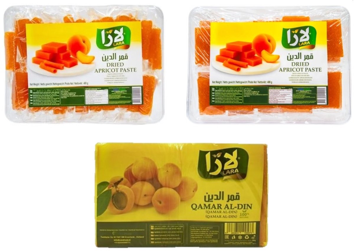 Mixpak Lara Qamar al-Din (abrikozenleer) (Vierkantjes, Rolletjes, Plakkaten) 3x400gr