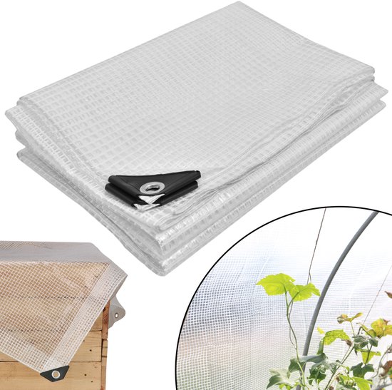 Bâche de protection extérieure KOTARBAU® - transparente et imperméable - 4 x 5 m