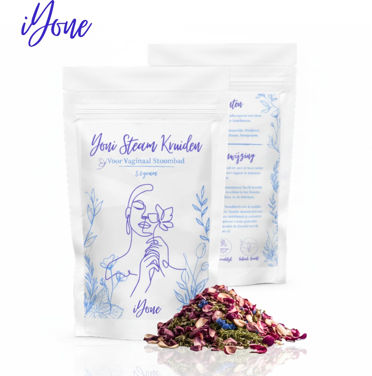 iYone Yoni Stoombad Kruiden - 100% Natuurlijk - Intieme Verzorging