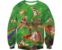 Kersttrui met 3D Print - Feestelijke Ugly Christmas Sweater Pullover voor Heren en Dames