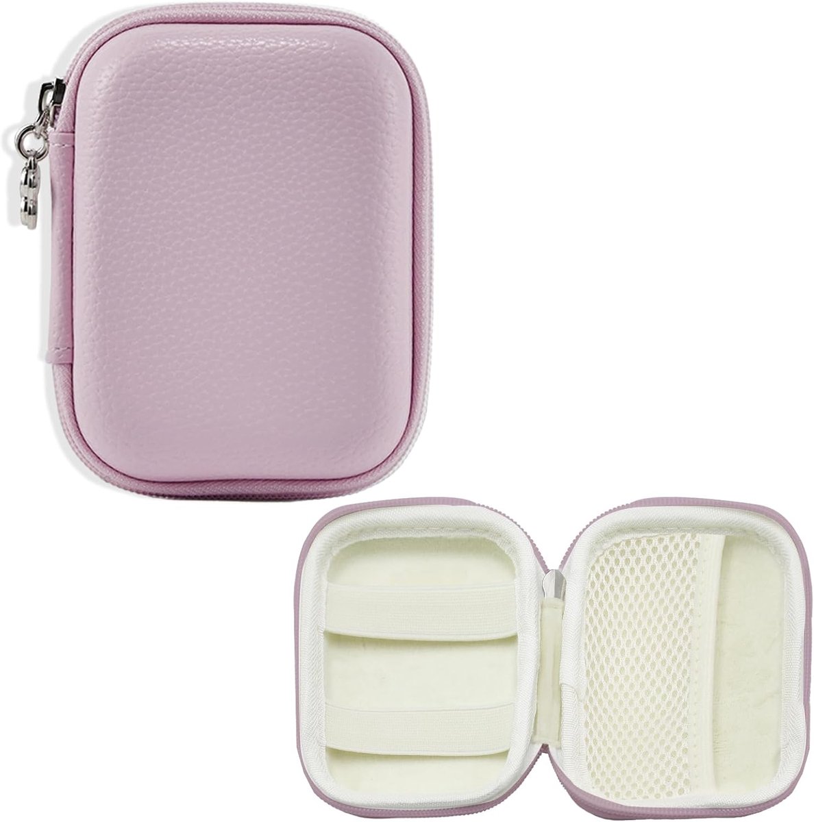 Ultiluxe® Compacte cameratas - Hoes voor digitale camera - Opbergtas voor fototoestel - Geschikt voor Canon en Kodak cameramodellen - 12 x 9 x 4 cm - Voor compacte digitale camera's - Roze