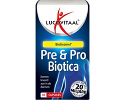 Lucovitaal - Pre & biotica supplementen - Bioticomel - 20 Miljard Bacteriën - 30 Capsules