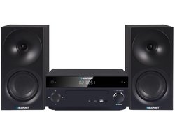 Blaupunkt Stereo set, vermogen 150 W, FM-radio, AUX-aansluiting en USB-aansluiting, Bluetooth, HDMI-ingang, wekker, LED-display, kleur zwart, MS30.02BT