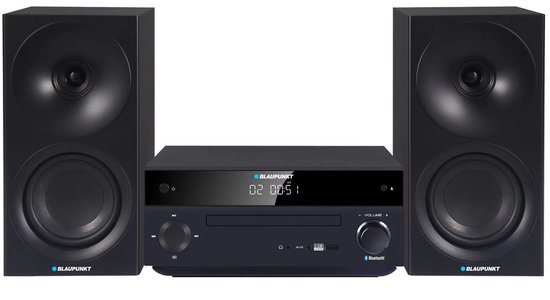 Blaupunkt Stereo set, vermogen 150 W, FM-radio, AUX-aansluiting en USB-aansluiting, Bluetooth, HDMI-ingang, wekker, LED-display, kleur zwart, MS30.02BT
