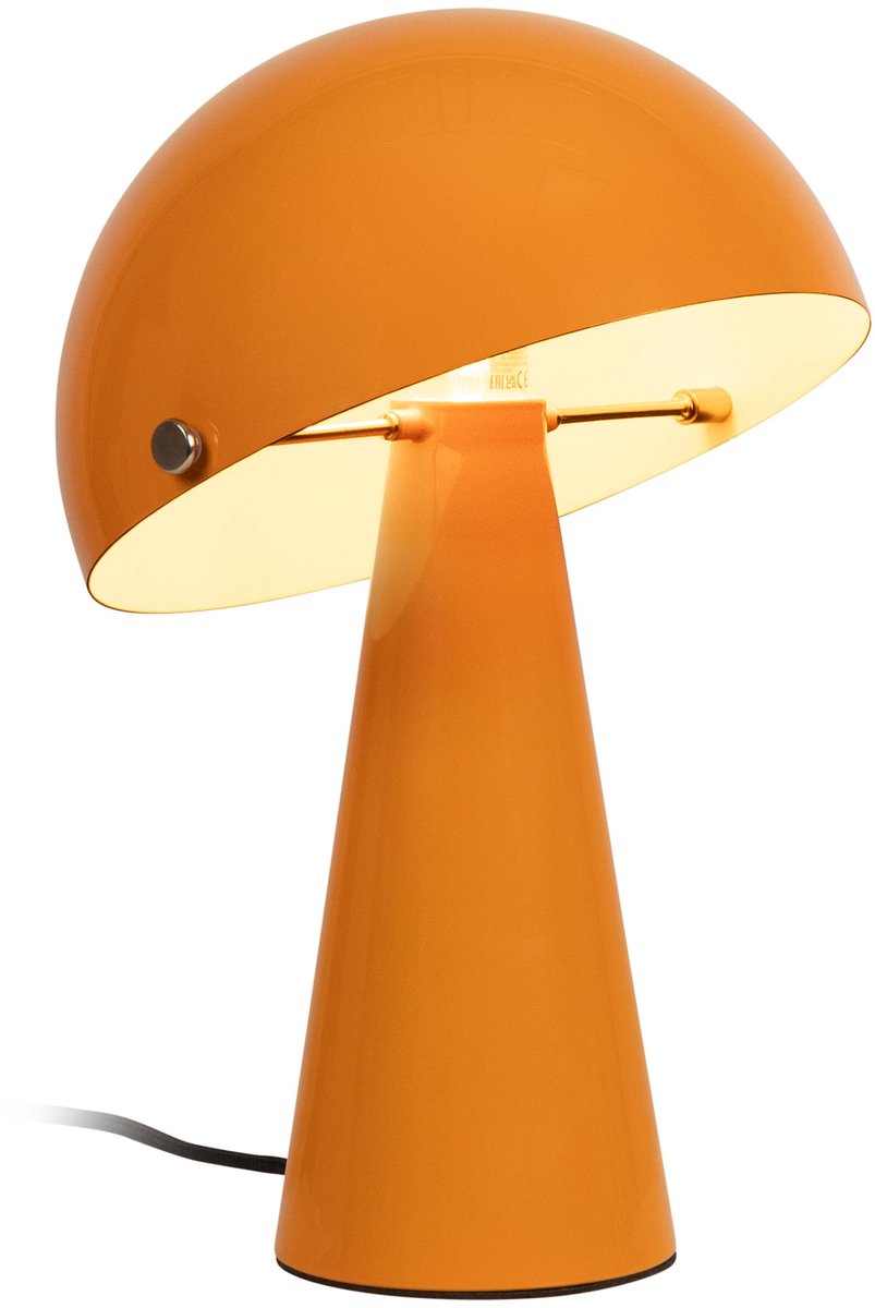 Lucide BARONE - Tafellamp - Ø 23 cm - 1xE27 - Oranje | Vibes