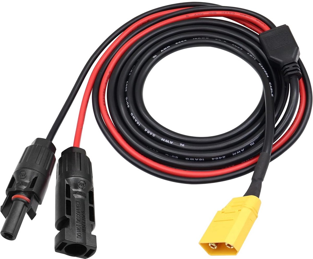 Zonnepaneel Kabel Adapter naar XT90 voor Draagbare Energiecentrale en Solar Generator