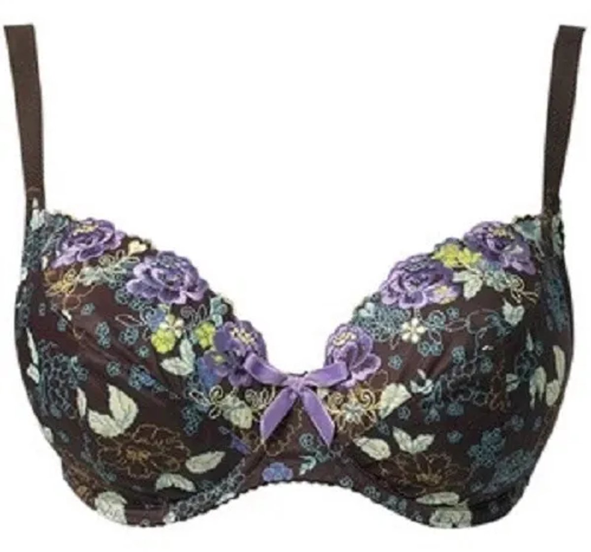 Freya - Miranda - bh - bruin met bloemen - maat 70E